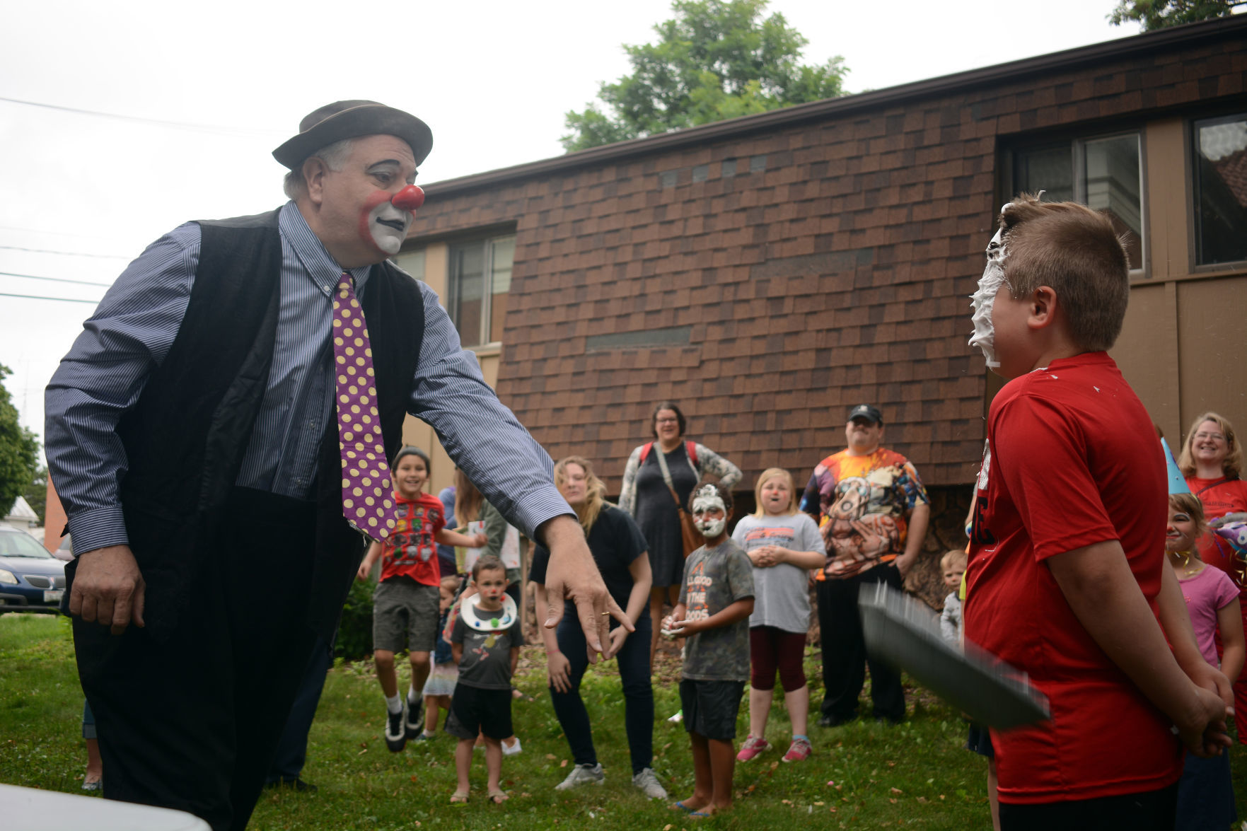 Kids clown around at Baraboo Public Library